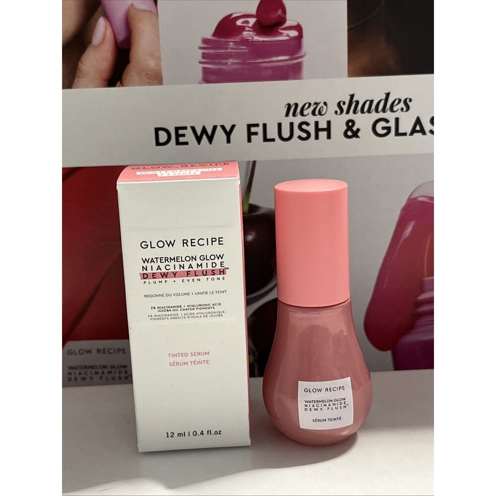 Glow Recipe Watermelon Glow Dewy Flush Tinted Serum in Watermelon Flush 12ml NIB